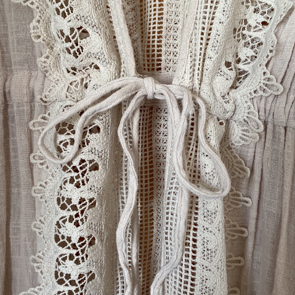 Easel Lace Kimono Beach Cover up/Summer Cardigan Size Small - Picture 5 of 8